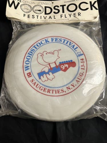 NEW VTG Innova Champion Frisbee Licensed 1994 Woodstock Festival Flyer 160g - Thumbnail 3