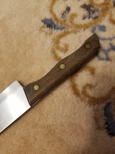 L'Hermitage Stainless Steel Kitchen Chef's 7" Blade Knife 15" Overall JAPAN Vtg - Thumbnail 6