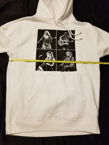 Taylor Swift The Eras Tour White Hoody Shirt Hooded Sweatshirt Mens L Oversize - Thumbnail 8