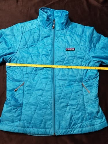 Patagonia Womens S Nano Puff Jacket Blue Curacao Teal 84215 Coat Small Puffer - Thumbnail 11