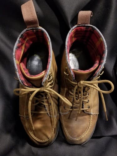 Dr. Martens Brown Walden Leather Moc Toe Laced Boot Mens 12 EU 46 Doc Marten - Thumbnail 14