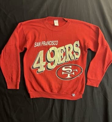 VTG 90s San Francisco 49ers Sweatshirt M Sweater NFL Crewneck SF Logo 7 USA - Image 1