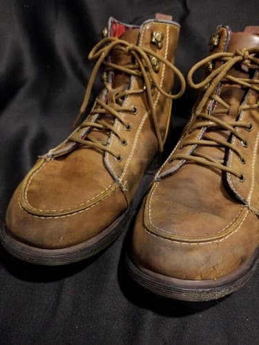 Dr. Martens Brown Walden Leather Moc Toe Laced Boot Mens 12 EU 46 Doc Marten - Thumbnail 10
