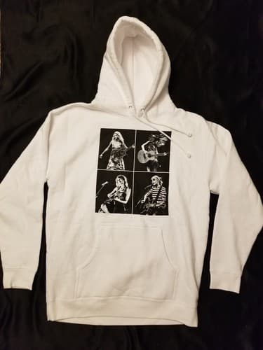 Taylor Swift The Eras Tour White Hoody Shirt Hooded Sweatshirt Mens L Oversize - Thumbnail 2