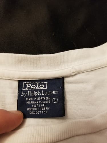 Vtg Ralph Lauren Polo Distressed Vintage T-Shirt Mens L Painted Swordfish RARE - Thumbnail 4