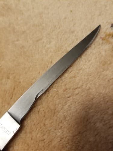 Vintage Kitchen Knife Federal Cutlery Co Japan 8.5" Long 4" Stainless Blade - Thumbnail 6