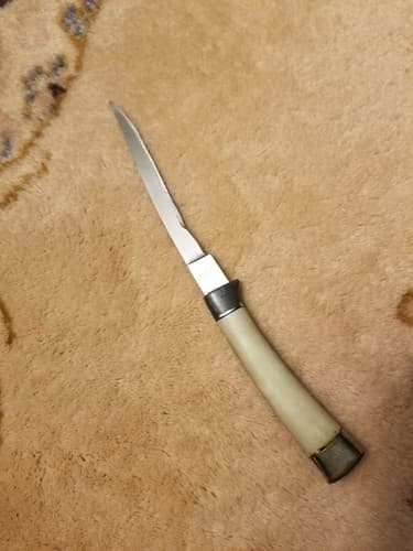 Vintage Kitchen Knife Federal Cutlery Co Japan 8.5" Long 4" Stainless Blade - Thumbnail 4