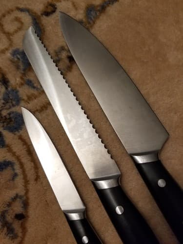 Rare Zupora 3 Piece Set Kitchen Knife Set Stainless Steel Knives Discontinued - Thumbnail 8