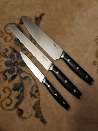 Rare Zupora 3 Piece Set Kitchen Knife Set Stainless Steel Knives Discontinued - Image 1