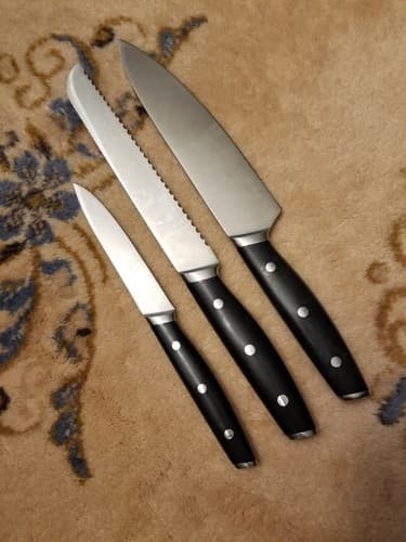 Rare Zupora 3 Piece Set Kitchen Knife Set Stainless Steel Knives Discontinued - Thumbnail 5