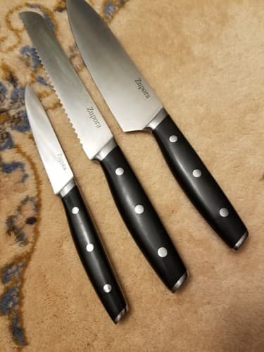 Rare Zupora 3 Piece Set Kitchen Knife Set Stainless Steel Knives Discontinued - Thumbnail 2