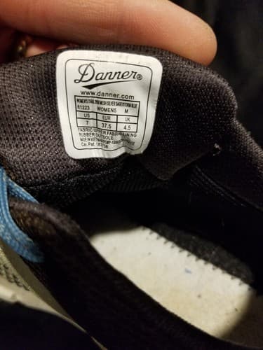 DANNER Trail 2650 Mesh 3" Hiking Womens 7 Shoes Silver Sage/Storm Blue No Insole - Thumbnail 10