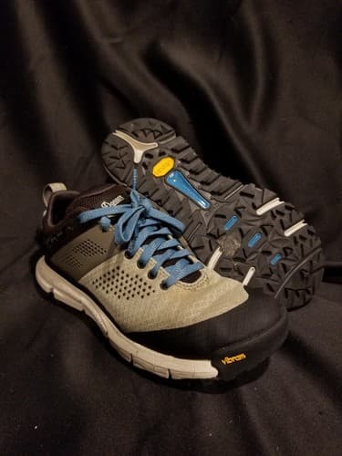 DANNER Trail 2650 Mesh 3" Hiking Womens 7 Shoes Silver Sage/Storm Blue No Insole - Image 1