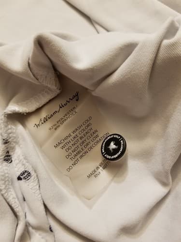 William Murray Golf All Over Golf Ball On Tees Polo Shirt Size Mens XXL White - Thumbnail 6
