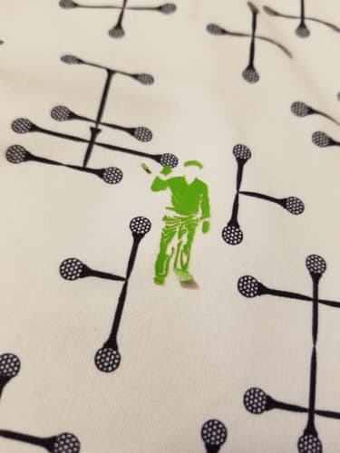 William Murray Golf All Over Golf Ball On Tees Polo Shirt Size Mens XXL White - Thumbnail 4
