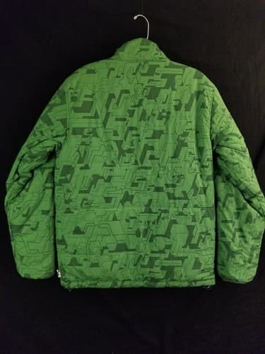 VTG Stussy Reversible Puffer Jacket Quilted All Over Print Men S Coat Thermolite - Thumbnail 5