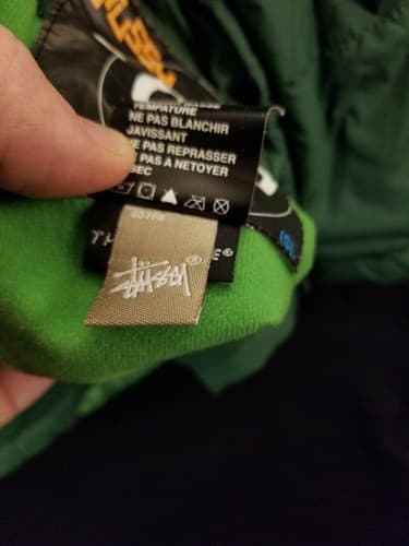 VTG Stussy Reversible Puffer Jacket Quilted All Over Print Men S Coat Thermolite - Thumbnail 13