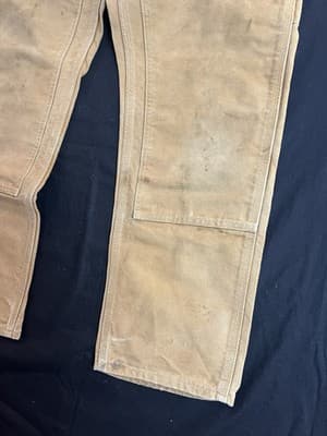Carhartt B01 BRN Pants Mens 31x30 *30x29 Double Knee Duck Canvas Loose Fit USA - Thumbnail 5