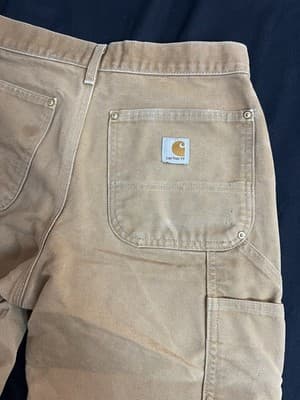 Carhartt B01 BRN Pants Mens 31x30 *30x29 Double Knee Duck Canvas Loose Fit USA - Thumbnail 14