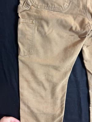 Carhartt B01 BRN Pants Mens 31x30 *30x29 Double Knee Duck Canvas Loose Fit USA - Thumbnail 15