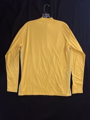 Malbon Golf Sunscape Compression Mock Neck Mens S Long Sleeve Yellow Reef Comber - Thumbnail 11