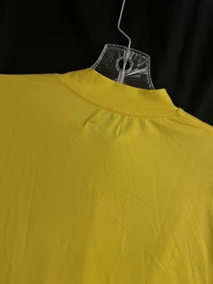 Malbon Golf Sunscape Compression Mock Neck Mens S Long Sleeve Yellow Reef Comber - Thumbnail 12