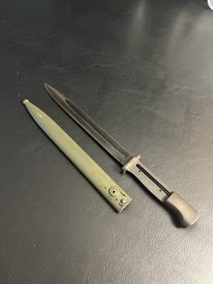 Vtg WWII German K98 Bayonet, S/175 G 1935 9042 f 288 a Army War Scabbard - Image 1
