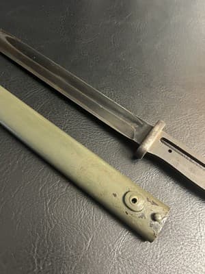 Vtg WWII German K98 Bayonet, S/175 G 1935 9042 f 288 a Army War Scabbard - Thumbnail 3