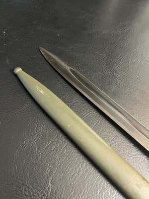 Vtg WWII German K98 Bayonet, S/175 G 1935 9042 f 288 a Army War Scabbard - Thumbnail 4