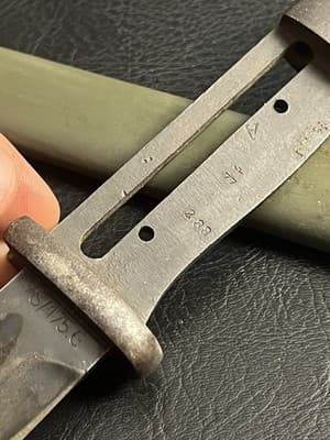 Vtg WWII German K98 Bayonet, S/175 G 1935 9042 f 288 a Army War Scabbard - Thumbnail 7
