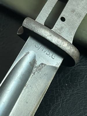 Vtg WWII German K98 Bayonet, S/175 G 1935 9042 f 288 a Army War Scabbard - Thumbnail 9