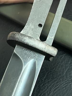 Vtg WWII German K98 Bayonet, S/175 G 1935 9042 f 288 a Army War Scabbard - Thumbnail 10