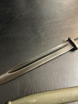Vtg WWII German K98 Bayonet, S/175 G 1935 9042 f 288 a Army War Scabbard - Thumbnail 12