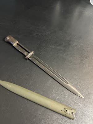 Vtg WWII German K98 Bayonet, S/175 G 1935 9042 f 288 a Army War Scabbard - Thumbnail 14