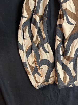 First Lite Chama Mid Weight Merino Wool Hoodie ASAT Camo 1/2 Zip Mens M *Shrunk* - Thumbnail 4