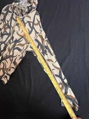 First Lite Chama Mid Weight Merino Wool Hoodie ASAT Camo 1/2 Zip Mens M *Shrunk* - Thumbnail 10