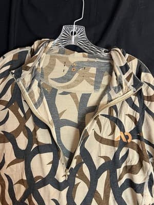 First Lite Chama Mid Weight Merino Wool Hoodie ASAT Camo 1/2 Zip Mens M *Shrunk* - Thumbnail 12