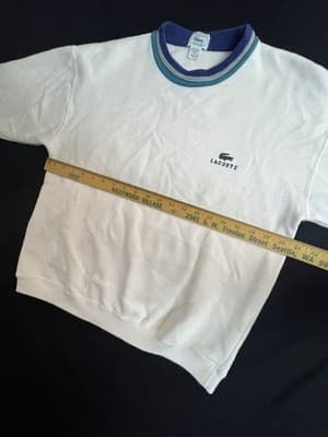 Vintage Izod Lacoste Men’s S Sweater USA 80s 90s Crew neck Pullover Sweatshirt - Thumbnail 8