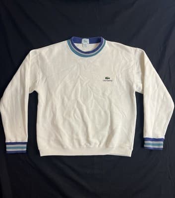 Vintage Izod Lacoste Men’s S Sweater USA 80s 90s Crew neck Pullover Sweatshirt - Image 1