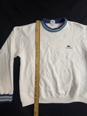 Vintage Izod Lacoste Men’s S Sweater USA 80s 90s Crew neck Pullover Sweatshirt - Thumbnail 7