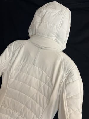 Lululemon Extra Mile Women's Quilted Jacket White Size 6 Puffer Coat Hooded - Thumbnail 15