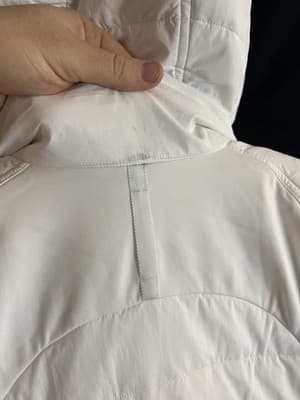 Lululemon Extra Mile Women's Quilted Jacket White Size 6 Puffer Coat Hooded - Thumbnail 17