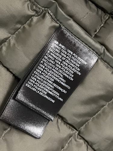 The North Face Mens S Thermoball Eco Hoodie Jacket Army Olive Green Puffer Coat - Thumbnail 7