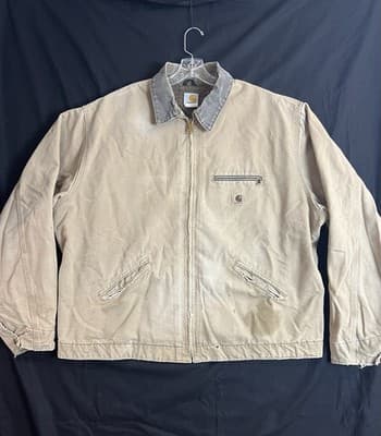 Vtg Carhartt Detroit J97 SDL Jacket Mens 3XL Saddle Brown Blanket Lined XXXL USA - Image 1