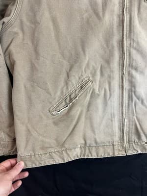 Vtg Carhartt Detroit J97 SDL Jacket Mens 3XL Saddle Brown Blanket Lined XXXL USA - Thumbnail 7