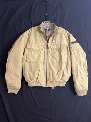 VTG 90s Polo Sport Ralph Lauren Size S Bomber Zip Up Goose Down Puffer Jacket - Image 1