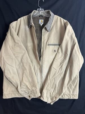 Vtg Carhartt Detroit J97 SDL Jacket Mens 3XL Saddle Brown Blanket Lined XXXL USA - Thumbnail 14