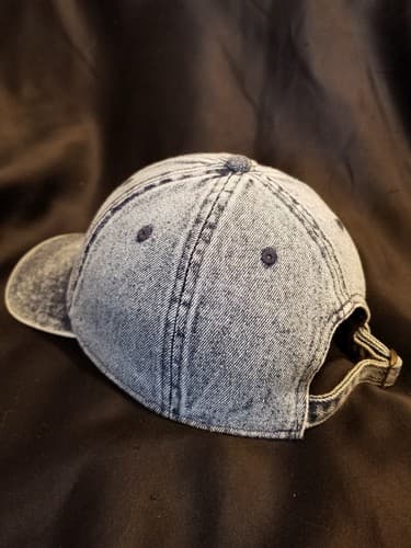 Rare Vtg WSU Washington State Cougars Denim Jean Hat Legacy College Adjustable - Thumbnail 4