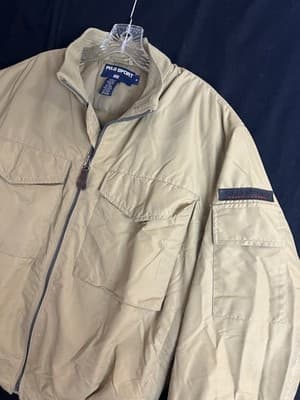 VTG 90s Polo Sport Ralph Lauren Size S Bomber Zip Up Goose Down Puffer Jacket - Thumbnail 2