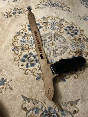 Vintage Handmade Embossed Ornate Leather Holster & Ammo Belt Leaves Brown Black - Thumbnail 12